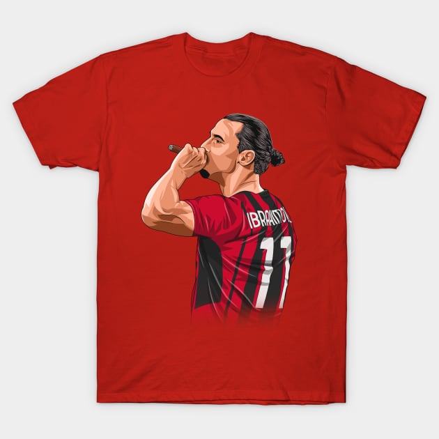 Zlatan Ibrahimović AC Milan T-Shirt by Ades_194